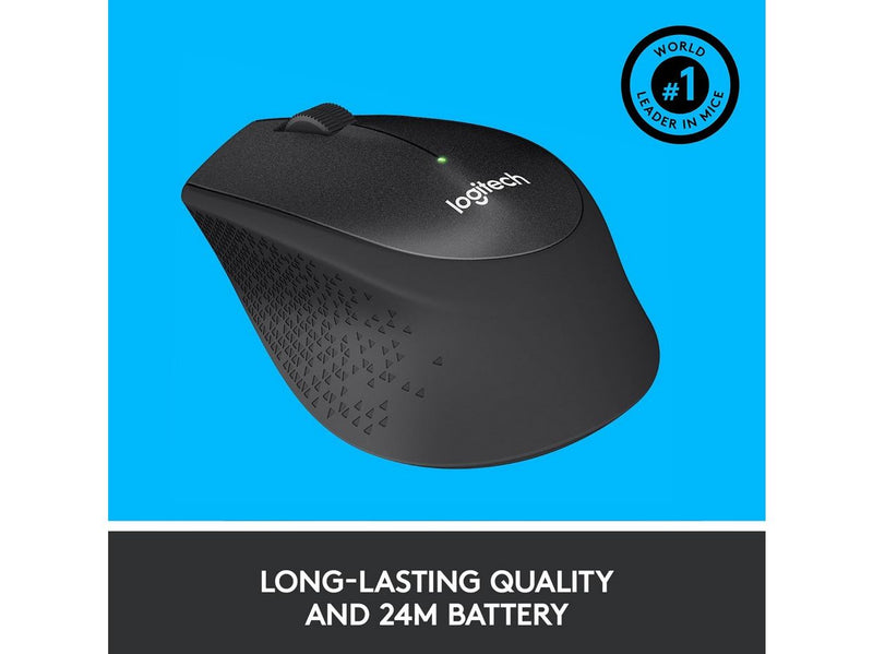 Logitech B330 Silent Plus - Maus (Schwarz)