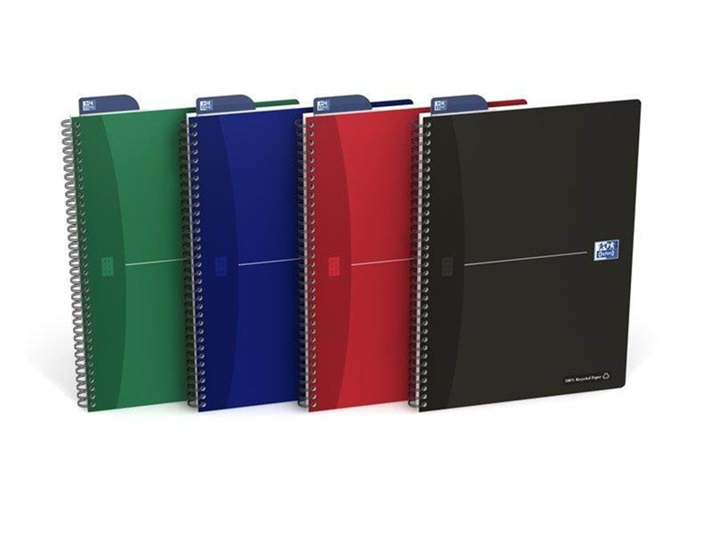 Oxford OFFICE RECYCLED NOTEBOOK A4 RULED ASSORT