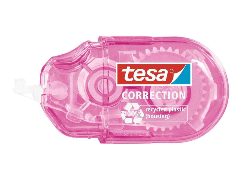 tesa Correction Tape Mini Roller ecoLogo 2x 6m x 5mm Blue + Pink