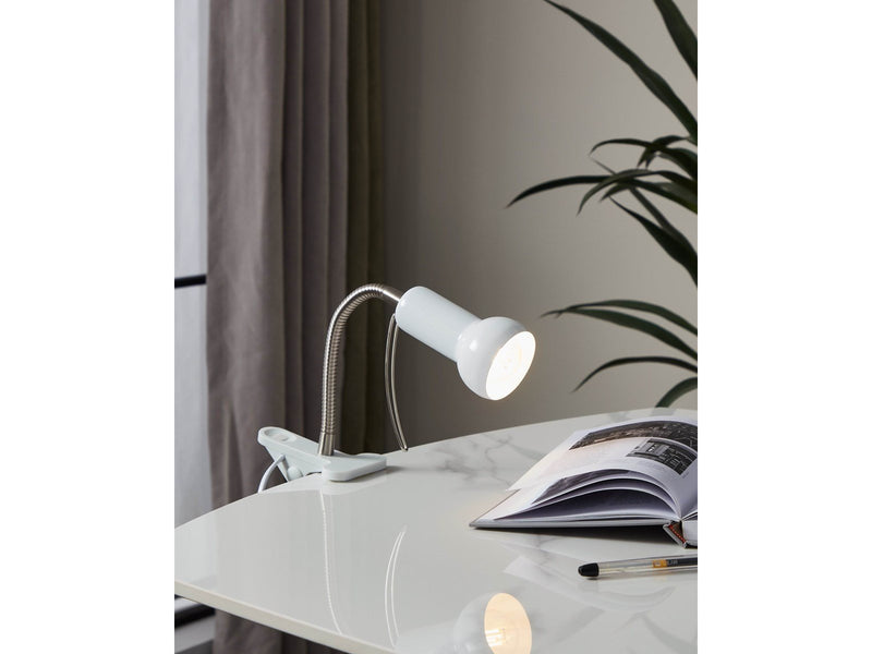 EGLO FABIO Klemmleuchte, weiss, silber