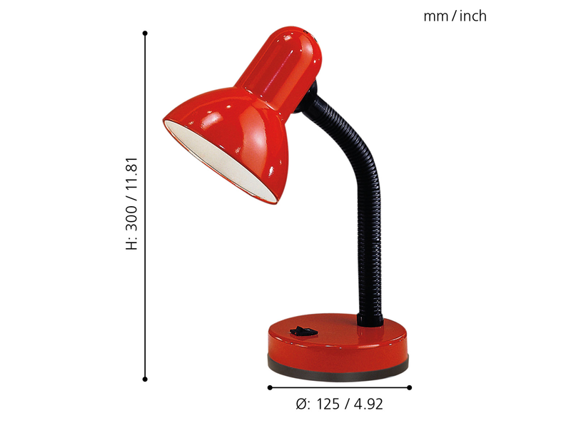 EGLO BASIC Tischleuchte, rot