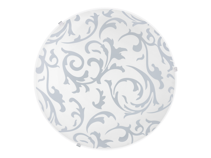 EGLO SCALEA 1 Wand- / Deckenleuchte, weiss m.Dekor