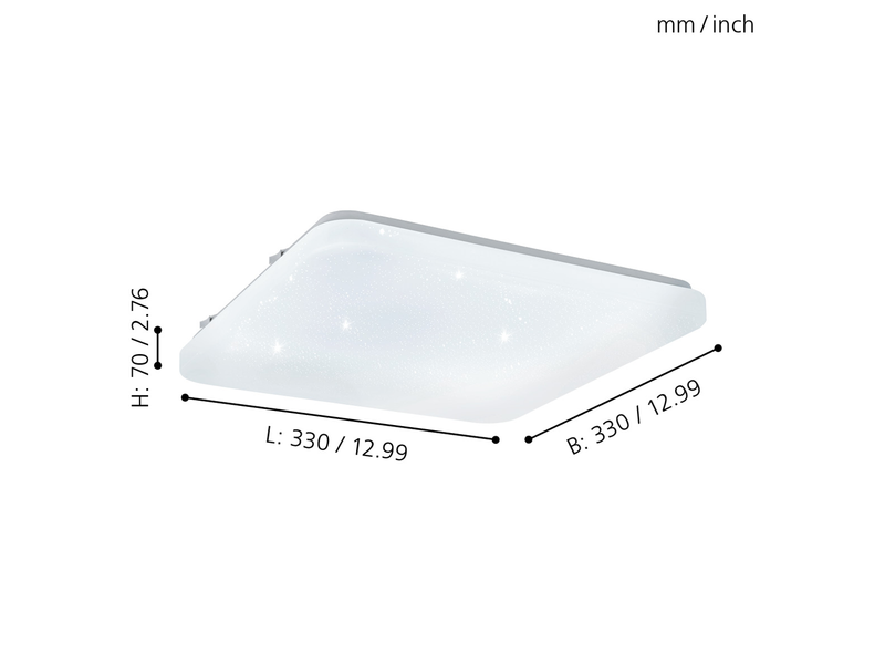 EGLO FRANIA-S Wand- / Deckenleuchte, weiss