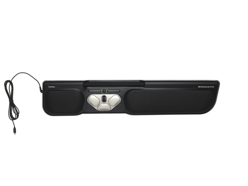 Contour RollerMouse PRO3 Wired 2024 - Zentrales Zeigegerät (Schwarz)