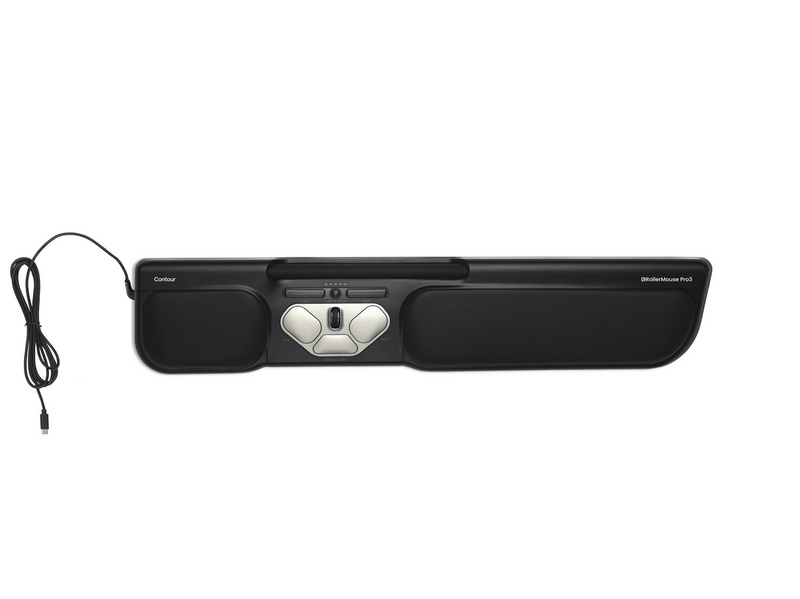 Contour RollerMouse PRO3 Wired 2024 - Zentrales Zeigegerät (Schwarz)