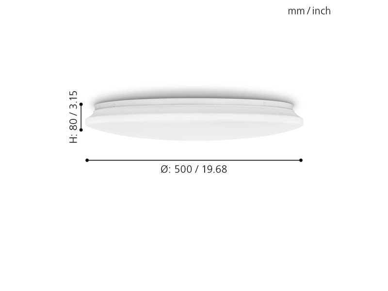 EGLO POGLIOLA Wand- / Deckenleuchte, weiss