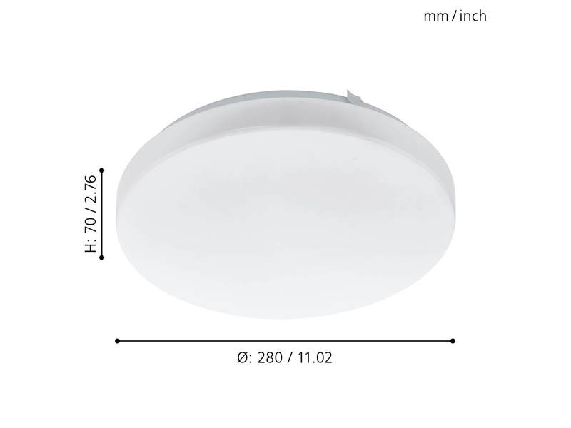 EGLO FRANIA Wand- / Deckenleuchte, weiss