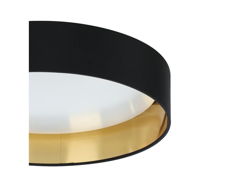 EGLO MASERLO 2 Deckenleuchte, schwarz, gold