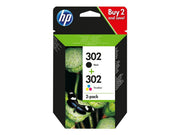 HP 302 / X4D37AE 2-Pack Black and Color Ink