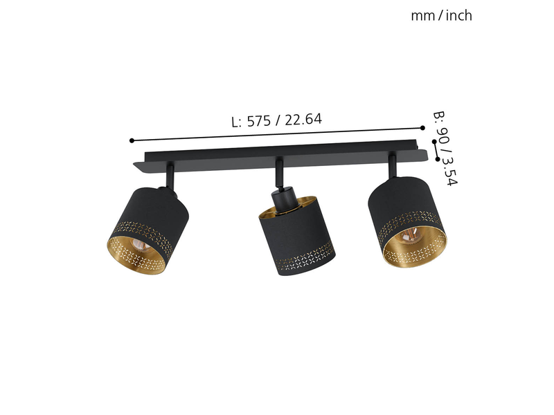 EGLO ESTEPERRA Spot, schwarz, gold