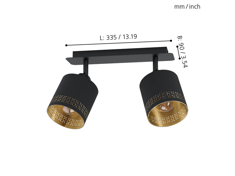 EGLO ESTEPERRA Spot, schwarz, gold