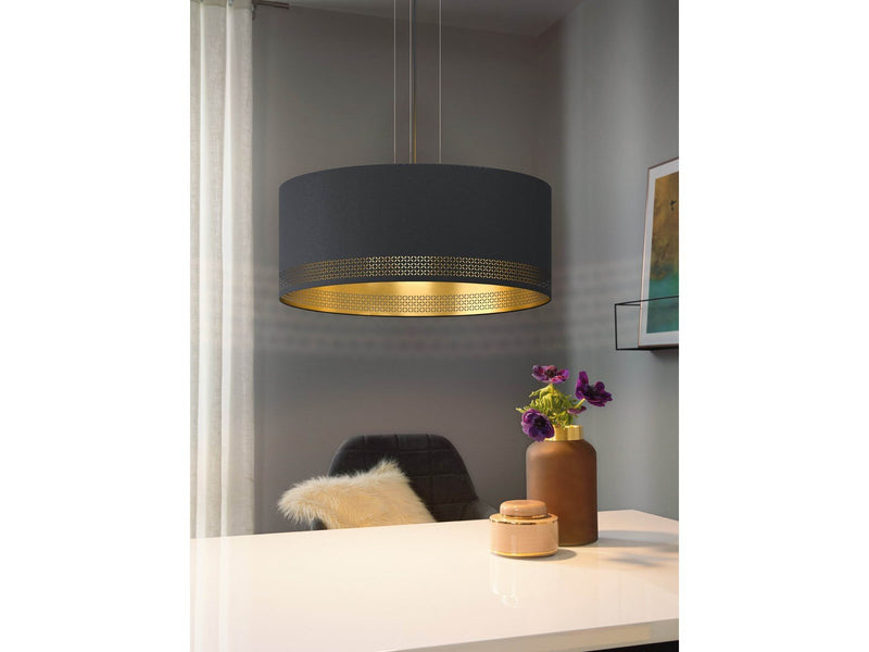 EGLO ESTEPERRA Hängeleuchte, schwarz, gold