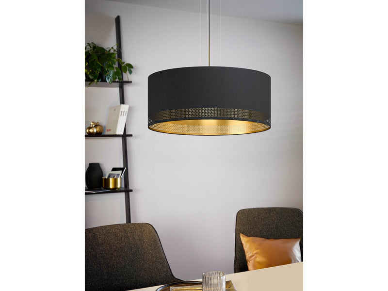 EGLO ESTEPERRA Hängeleuchte, schwarz, gold