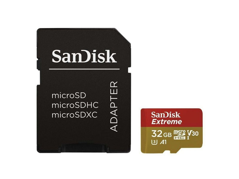 SANDISK Extreme MicroSD/SD - 100MB/s - 32GB