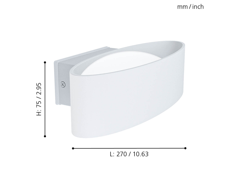 EGLO CHINOA Wandleuchte, transparent