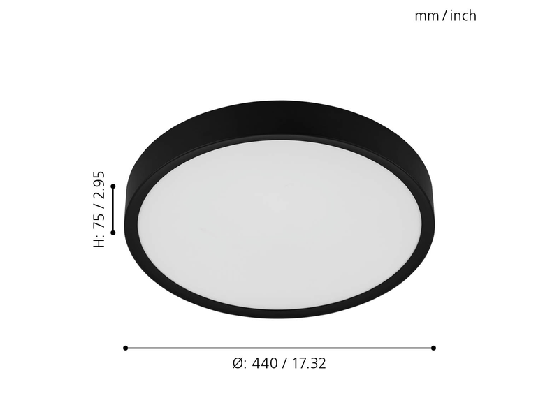 EGLO MUSURITA Deckenleuchte, weiss