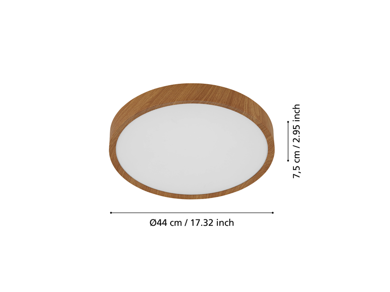EGLO MUSURITA Deckenleuchte, weiss