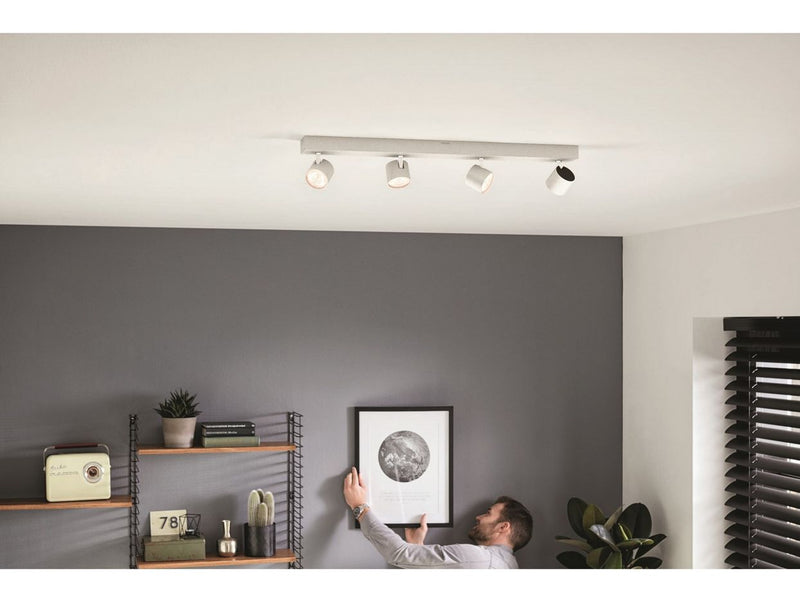 Philips Star spotschiene, LED 4x4,5W, weiß