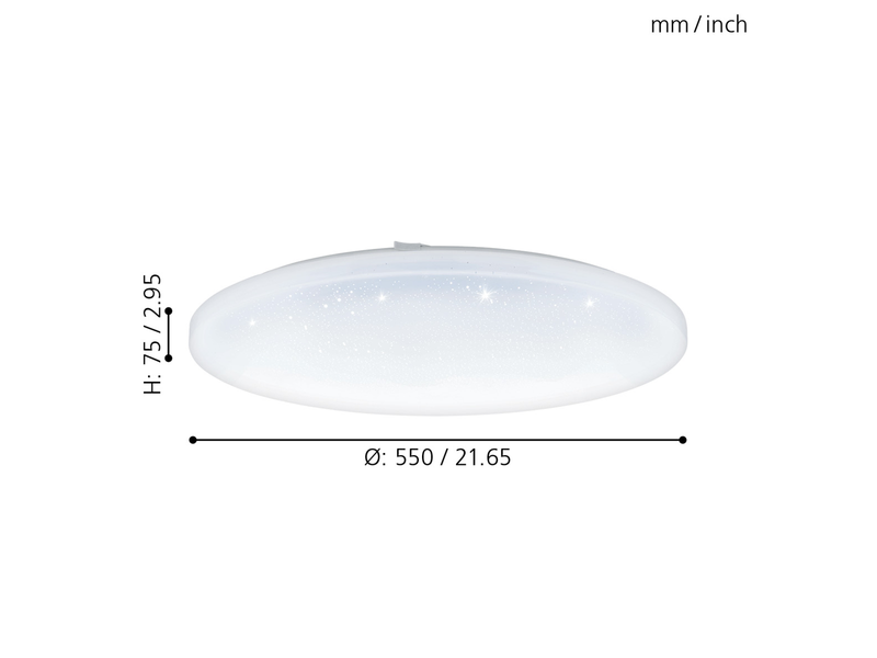 EGLO FRANIA-S Wand- / Deckenleuchte, weiss