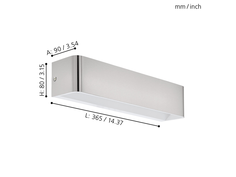 EGLO SANIA 4 Wandleuchte, nickel-matt