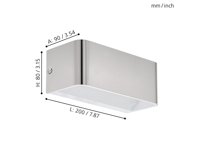 EGLO SANIA 4 Wandleuchte, nickel-matt