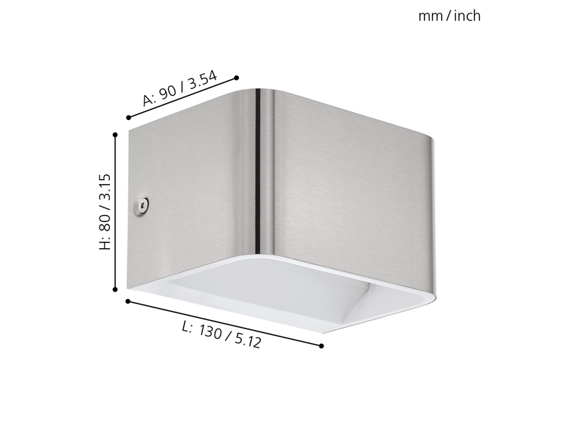 EGLO SANIA 4 Wandleuchte, nickel-matt