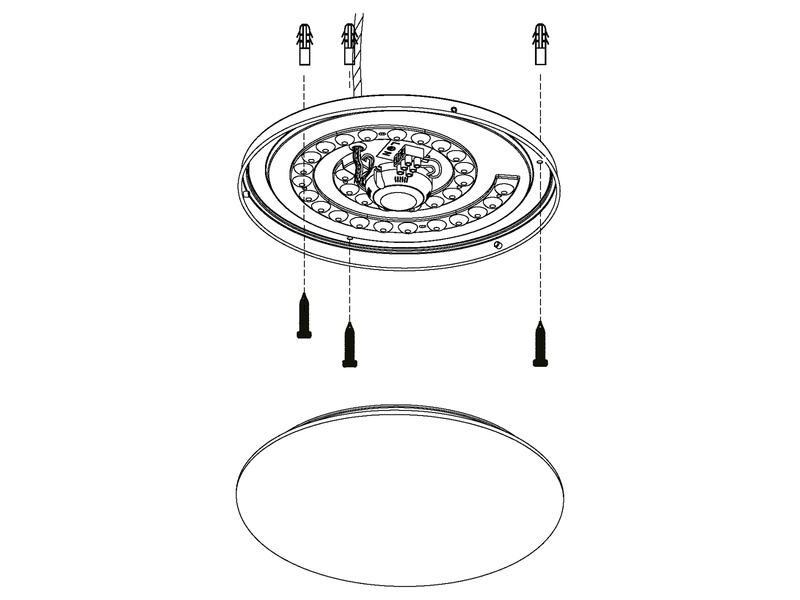 EGLO FRANIA-A Wand- / Deckenleuchte, weiss