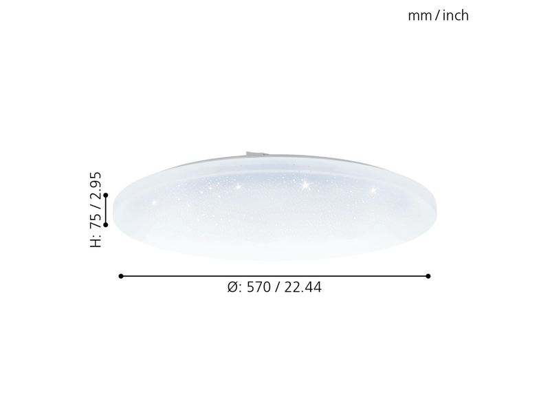 EGLO FRANIA-A Wand- / Deckenleuchte, weiss