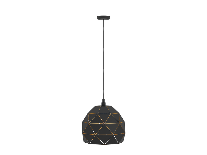 EGLO ROCCAFORTE Hängeleuchte, schwarz, gold