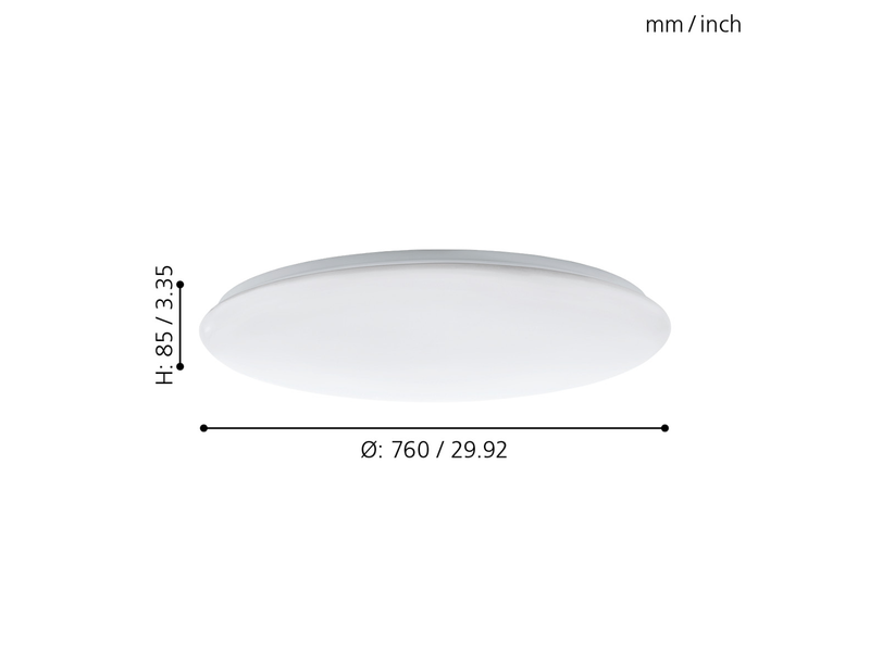 EGLO GIRON Deckenleuchte, weiss