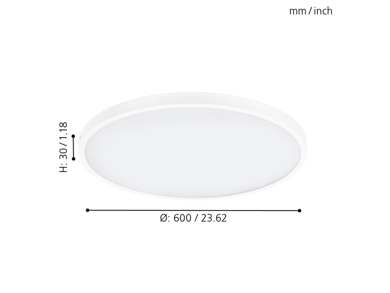 EGLO FUEVA 1 Aufbauleuchte, weiss