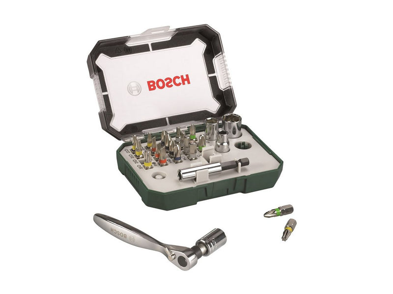 Bosch BITS-OG TOPNØGLESÆT M/SKRALDE PL