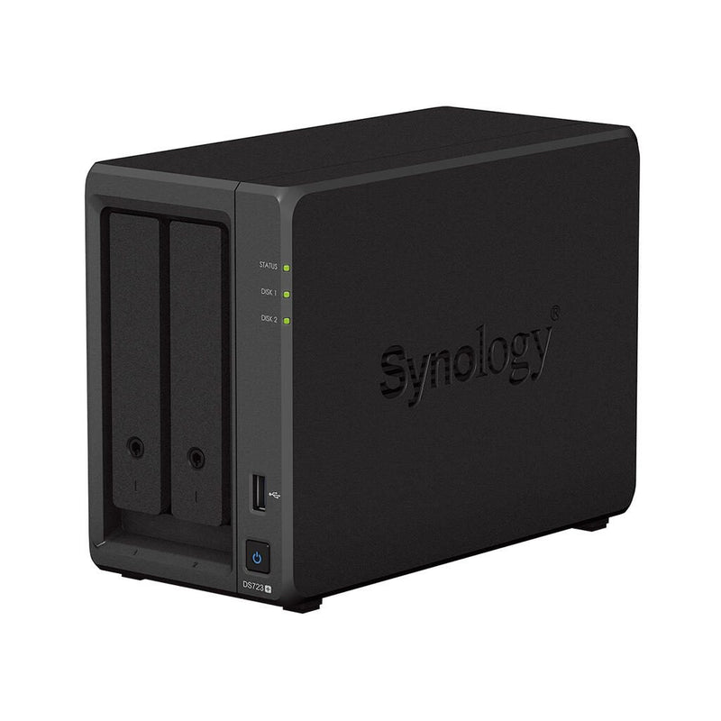 Synology DiskStation DS723+ 2 Einschübe NAS-Server Leergehäuse + 2x Seagate Ironwolf SATA 3.5' HDD 4TB Festplatte