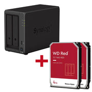 Synology DiskStation DS723+ 2 Einschübe NAS-Server Leergehäuse + 2x WD Red SATA 3.5' HDD 4TB Festplatte