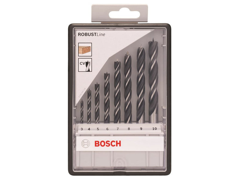 Bosch TRÆBORSÆT 3-10MM 8 STK ROBUSTLINE