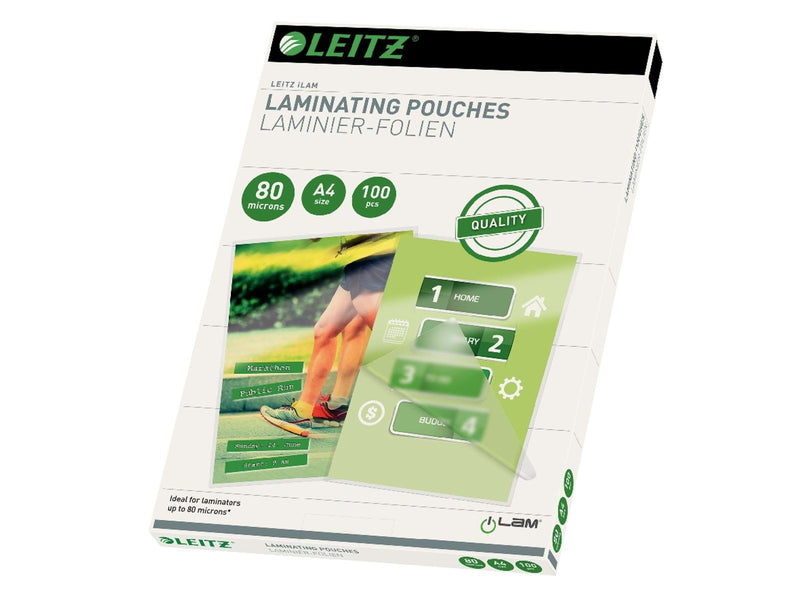 Leitz Heißlaminierfolien A4, 80 mic