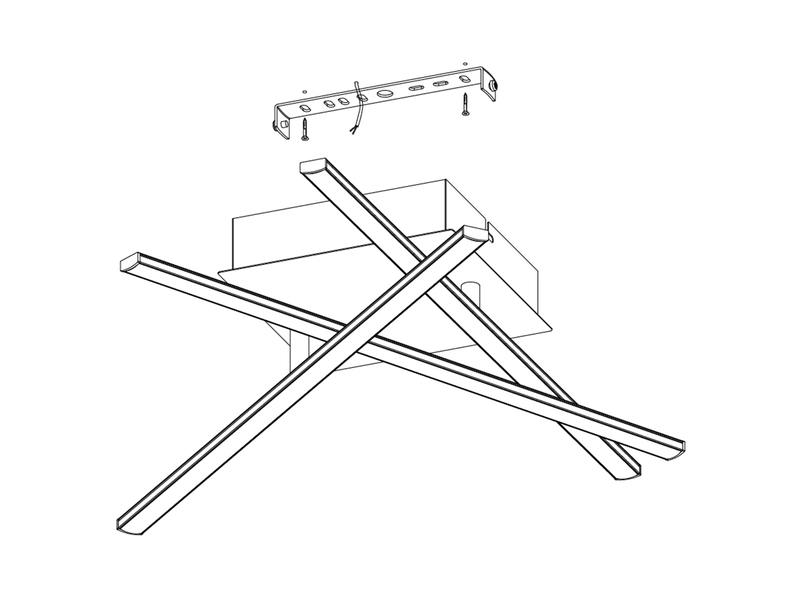 EGLO LASANA 1 Wand- / Deckenleuchte, weiss