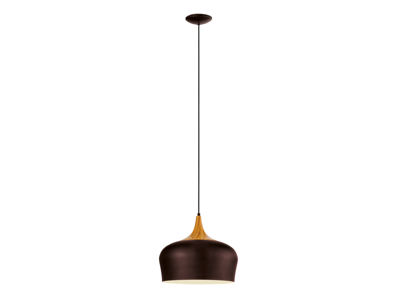 EGLO OBREGON Hängeleuchte, braun, creme, eiche