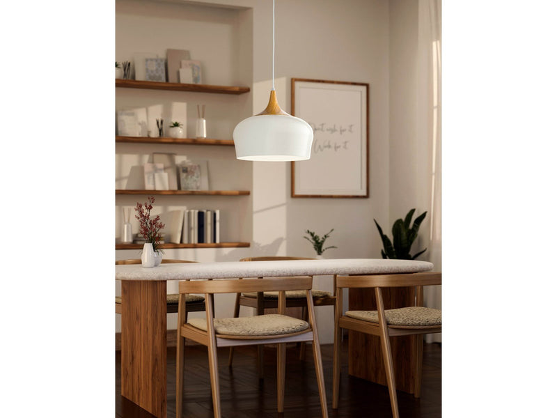 EGLO OBREGON Hängeleuchte, creme, eiche
