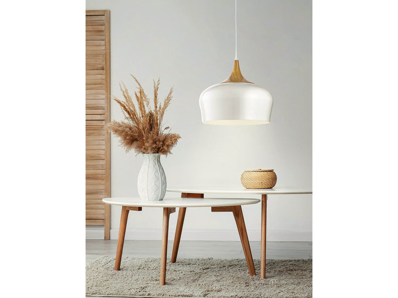 EGLO OBREGON Hängeleuchte, creme, eiche