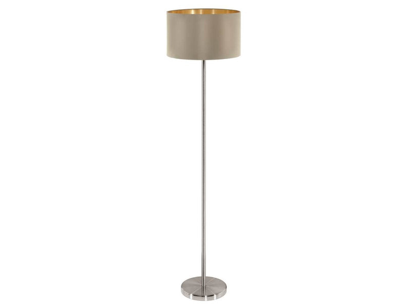 EGLO MASERLO Stehleuchte, taupe, gold