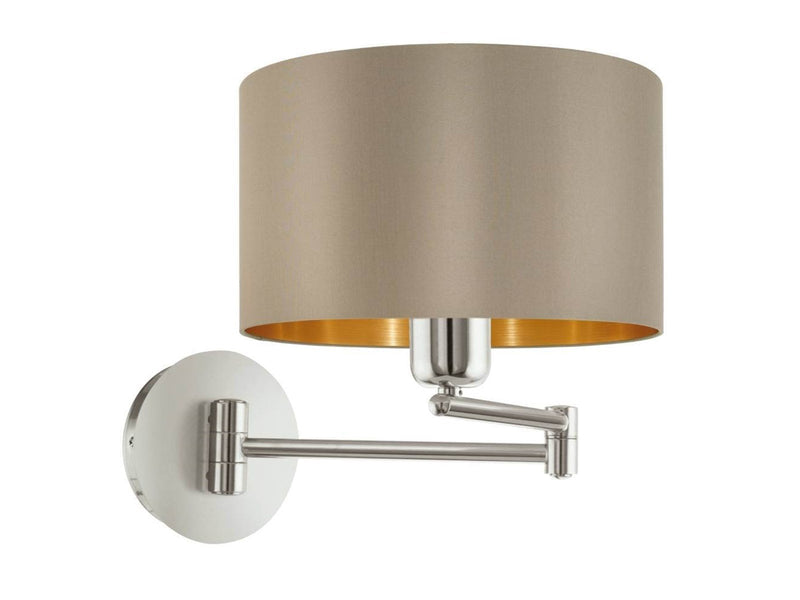 EGLO MASERLO Wandleuchte, taupe, gold