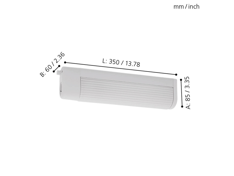 EGLO BARI 1 Spiegelleuchte, weiss