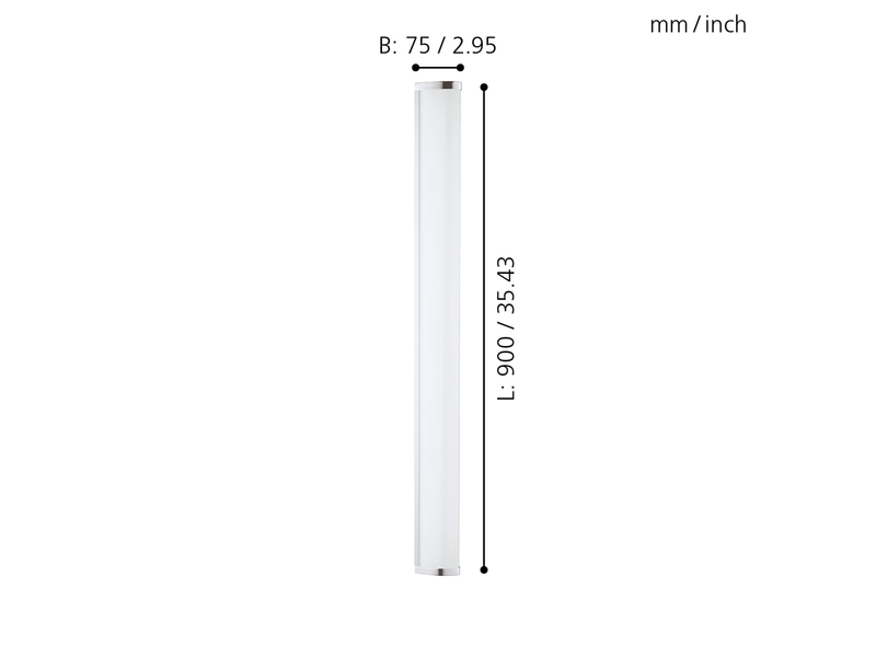 EGLO GITA 2 Wand- / Deckenleuchte, weiss