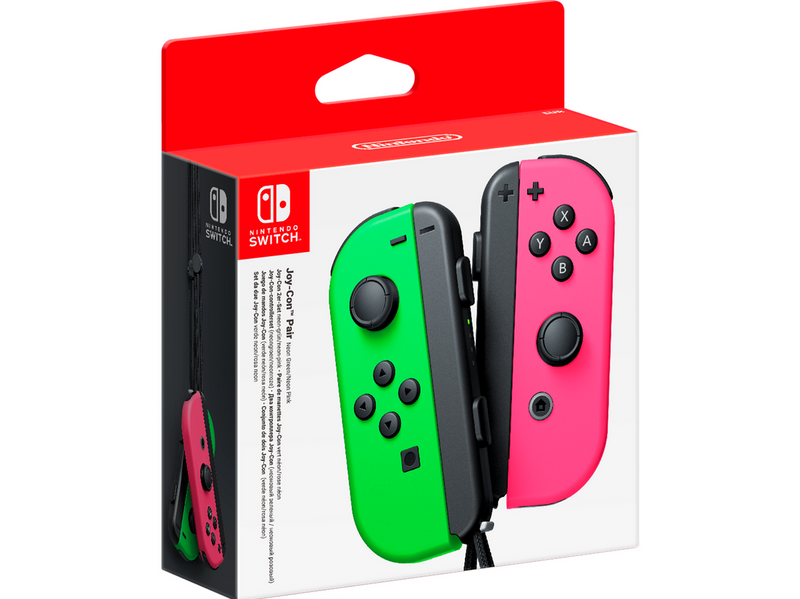 Nintendo Joy-Con Pair Neon Green/Neon Pink - Wireless Controller - Nintendo Switch