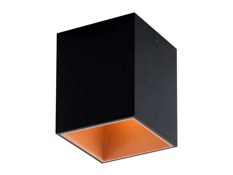 EGLO POLASSO Deckenleuchte, schwarz, kupfer