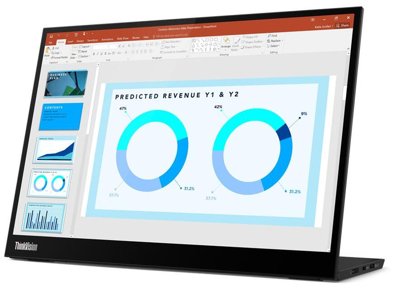 Lenovo ThinkVision M14d portabler Monitor 35,6cm (14 Zoll)