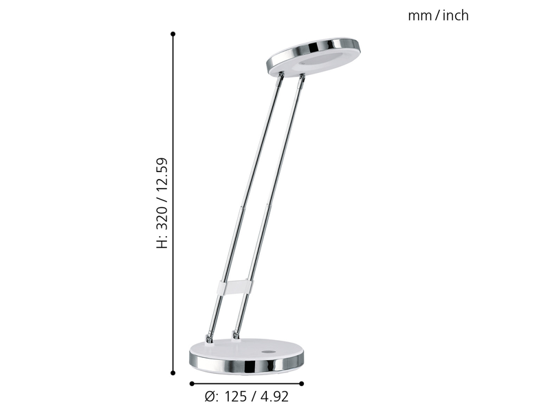 EGLO GEXO Tischleuchte, weiss, chrom