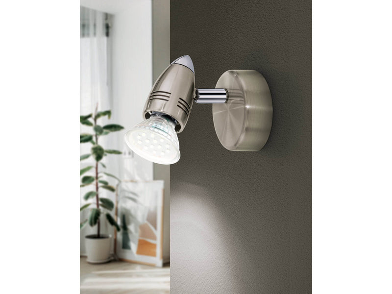 EGLO MAGNUM-LED Spot, nickel-matt, chrom