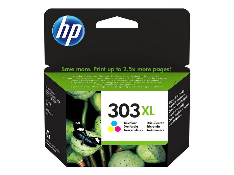 HP 303XL / T6N03AE High Capacity Tri-Color (Cyan Magenta Yellow) Ink